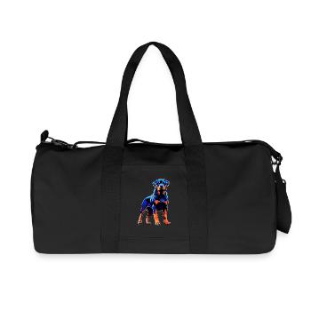 Expressive Rottweiler Survival Design - Recycled Canvas Sports Bag by Stanley/Stella - black - Front