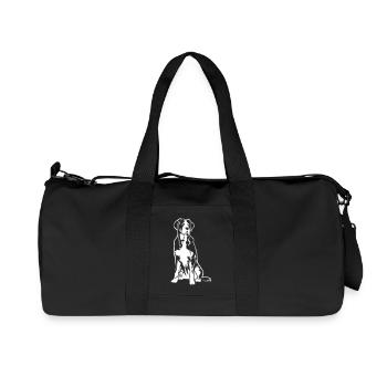 Large Swiss Mountain Dog "Black Edition" - Recycled Canvas Sports Bag by Stanley/Stella - black - Front