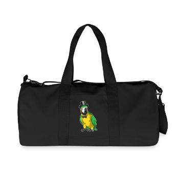 Parrot Groom Cylindre Mariage - Sac de sport en toile recyclée Stanley/Stella - noir - Devant