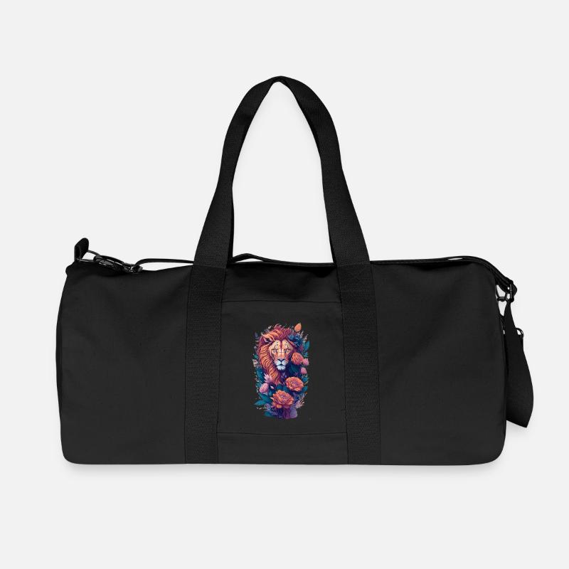 Löwe - Recycelte Canvas-Sporttasche von Stanley/Stella - Schwarz