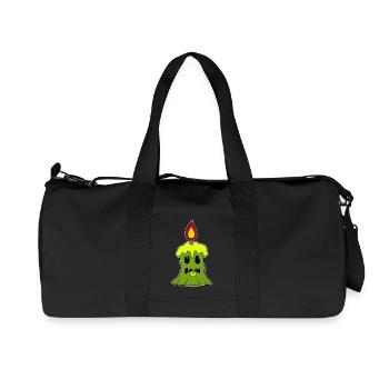 Bougie Halloween - Sac de sport en toile recyclée Stanley/Stella - noir - Devant