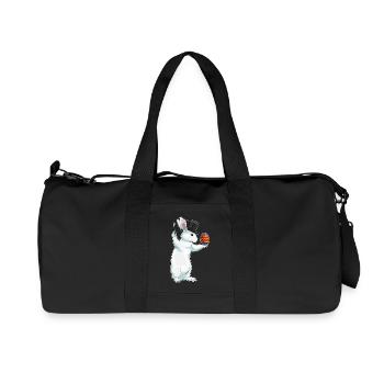 Bunny Easter Wizard - Recycled Canvas Sports Bag by Stanley/Stella - black - Front