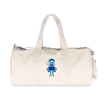 Ordinateur portable Octopus - Sac de sport en toile recyclée Stanley/Stella - blanc naturel - Devant