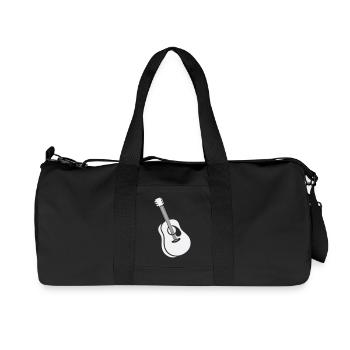 guitare - Sac de sport en toile recyclée Stanley/Stella - noir - Devant