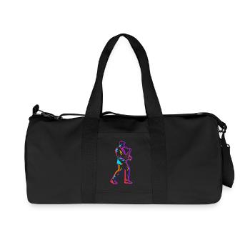 Saxophoniste des années 90 - Sac de sport en toile recyclée Stanley/Stella - noir - Devant