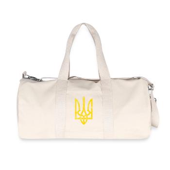 Ukrainian Trident Emblem Vintage - Sac de sport en toile recyclée Stanley/Stella - blanc naturel - Devant