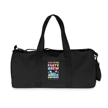 Lloret De Mar Party Crew - Recycelte Canvas-Sporttasche von Stanley/Stella - Schwarz - Vorne