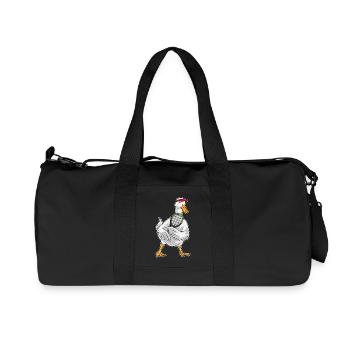 Ente Tennis Tennischläger - Recycelte Canvas-Sporttasche von Stanley/Stella - Schwarz - Vorne