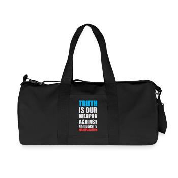 Empowering Truth Speech Bubble Design - Recycelte Canvas-Sporttasche von Stanley/Stella - Schwarz - Vorne
