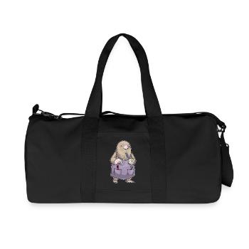 Peigne et ciseaux de coiffeur Mole - Sac de sport en toile recyclée Stanley/Stella - noir - Devant