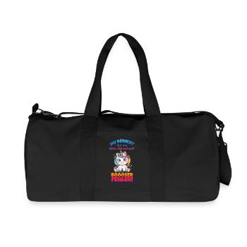 Unicorn Small Sweet and Nice - Recycled Canvas Sports Bag by Stanley/Stella - black - Front