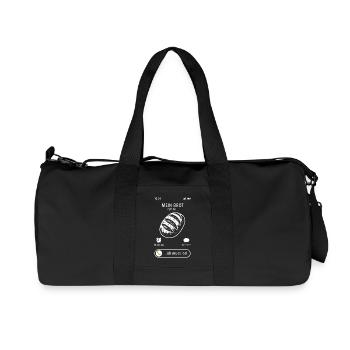 Mein Brot ruft an - ich muss los - Spruch - Recycelte Canvas-Sporttasche von Stanley/Stella - Schwarz - Vorne