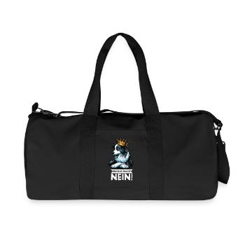 Before you ask: Border Collie, Herding Dog, Collie Dog - Recycled Canvas Sports Bag by Stanley/Stella - black - Front