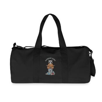 Gurou des ordures Raccoon Zen - Sac de sport en toile recyclée Stanley/Stella - noir - Devant