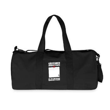 Gästebuch Bürgersteigbier Ortskontrollfahrt OKF - Recycelte Canvas-Sporttasche von Stanley/Stella - Schwarz - Vorne