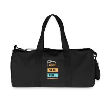Grip Slip Sweater in Pastel - Recycled Canvas Sports Bag by Stanley/Stella - black - Front