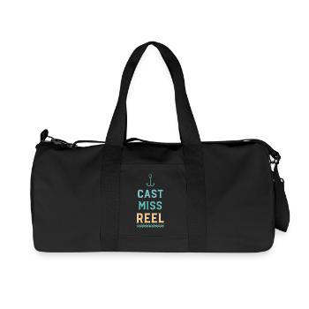 Anker und Wellen werfen Miss Reel - Recycelte Canvas-Sporttasche von Stanley/Stella - Schwarz - Vorne