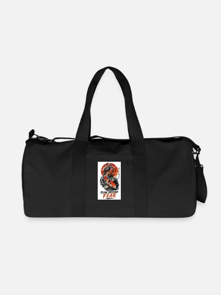 Koi-Drache Flow Beyond Fear - Recycelte Canvas-Sporttasche von Stanley/Stella - Schwarz