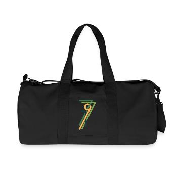 1977 Grün Vintage - Recycelte Canvas-Sporttasche von Stanley/Stella - Schwarz - Vorne