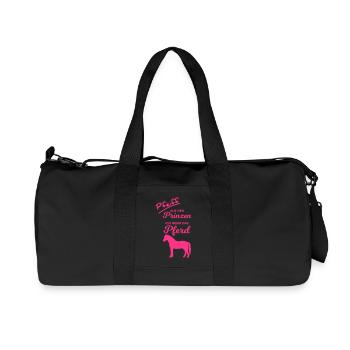 Pfeiff auf den Prinzen Ich nehm das Pferd reiten - Recycelte Canvas-Sporttasche von Stanley/Stella - Schwarz - Vorne