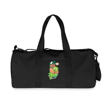 Free hugs - Recycelte Canvas-Sporttasche von Stanley/Stella - Schwarz - Vorne