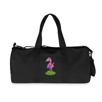 Flamingo Musicien Guitare Musique - Sac de sport en toile recyclée Stanley/Stella - noir - Devant