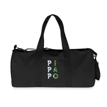 Pipapo - Wortschätze - vergessene Wörter - Recycelte Canvas-Sporttasche von Stanley/Stella - Schwarz - Vorne