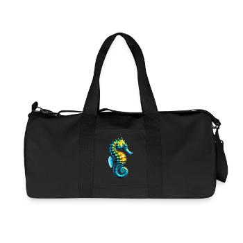 Seahorse - Recycled Canvas Sports Bag by Stanley/Stella - black - Front