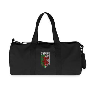 Flagge von Wales, walisischer Stolz - Recycelte Canvas-Sporttasche von Stanley/Stella - Schwarz - Vorne