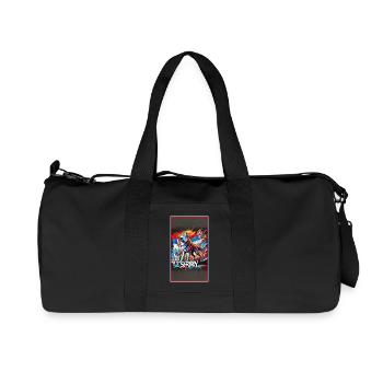 Conception du drapeau national du loup de Serbie - Sac de sport en toile recyclée Stanley/Stella - noir - Devant