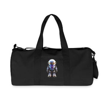 Robots for the individual LooK - Recycled Canvas Sports Bag by Stanley/Stella - black - Front