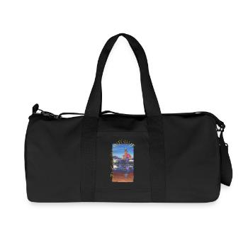 Historisches Dortmunder Hafenamt - Recycelte Canvas-Sporttasche von Stanley/Stella - Schwarz - Vorne