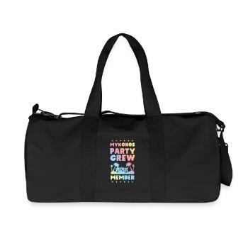 Mykonos Party Crew - Recycelte Canvas-Sporttasche von Stanley/Stella - Schwarz - Vorne