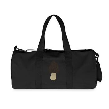 Morel Mushroom - Recycled Canvas Sports Bag by Stanley/Stella - black - Front