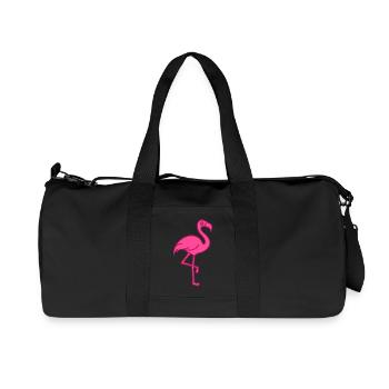 Pink Flamingo - Recycled Canvas Sports Bag by Stanley/Stella - black - Front