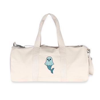 Ghost Mermaid Illustration - Recycled Canvas Sports Bag by Stanley/Stella - natural - Front