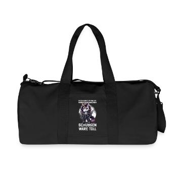 Aujourd’hui, je veux faire quelque chose avec les gens Pousser - Sac de sport en toile recyclée Stanley/Stella - noir - Devant