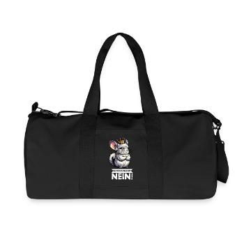 Before you ask chinchilla chinchillas rodent - Recycled Canvas Sports Bag by Stanley/Stella - black - Front