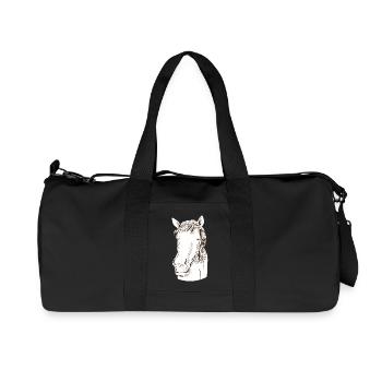 Pferd - Recycelte Canvas-Sporttasche von Stanley/Stella - Schwarz - Vorne