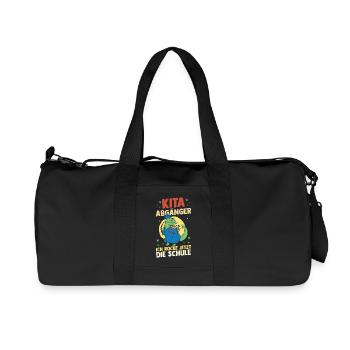 Kita Erste Klasse Dinosaurier Schüler Kindergarten - Recycelte Canvas-Sporttasche von Stanley/Stella - Schwarz - Vorne