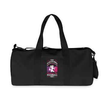 Handball Handballer Handball Trainer Fan Geschenk - Recycelte Canvas-Sporttasche von Stanley/Stella - Schwarz - Vorne