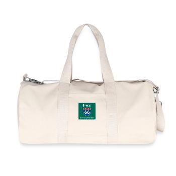 Route 66 Tee Shirt - Recycled Canvas Sports Bag by Stanley/Stella - natural - Front