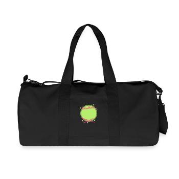 Schulkind Kreis - Recycelte Canvas-Sporttasche von Stanley/Stella - Schwarz - Vorne