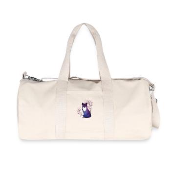 Renard japonais fleur de cerisier cadeau - Sac de sport en toile recyclée Stanley/Stella - blanc naturel - Devant