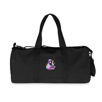 Ron die Taube - Recycelte Canvas-Sporttasche von Stanley/Stella - Schwarz - Vorne