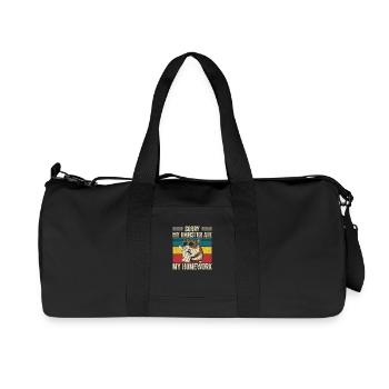 Lustiger Spruch für Hamsterfans - Recycelte Canvas-Sporttasche von Stanley/Stella - Schwarz - Vorne