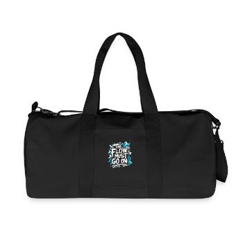Flow ohne Ende – Eishockey Leidenschaft - Recycelte Canvas-Sporttasche von Stanley/Stella - Schwarz - Vorne