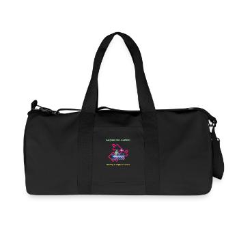Anglers For Autism Casting a Brighter Future - Recycled Canvas Sports Bag by Stanley/Stella - black - Front