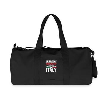 Envie d’Italie - Sac de sport en toile recyclée Stanley/Stella - noir - Devant