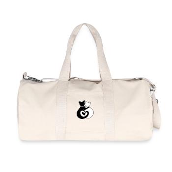 hugging cats - Recycled Canvas Sports Bag by Stanley/Stella - natural - Front